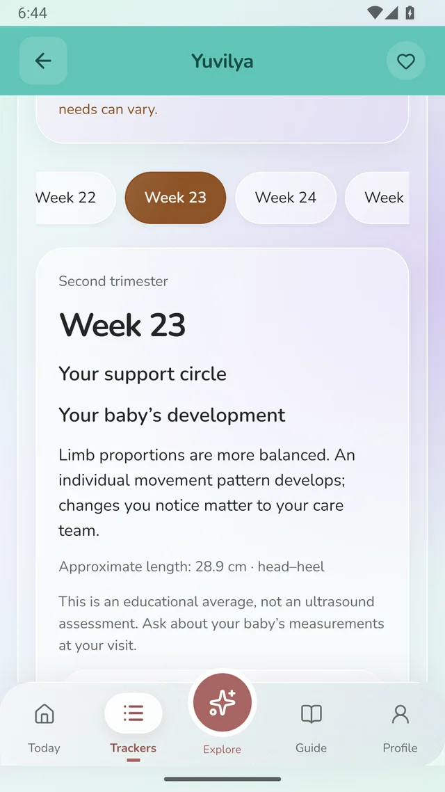 Yuvilya pregnancy screen with example records